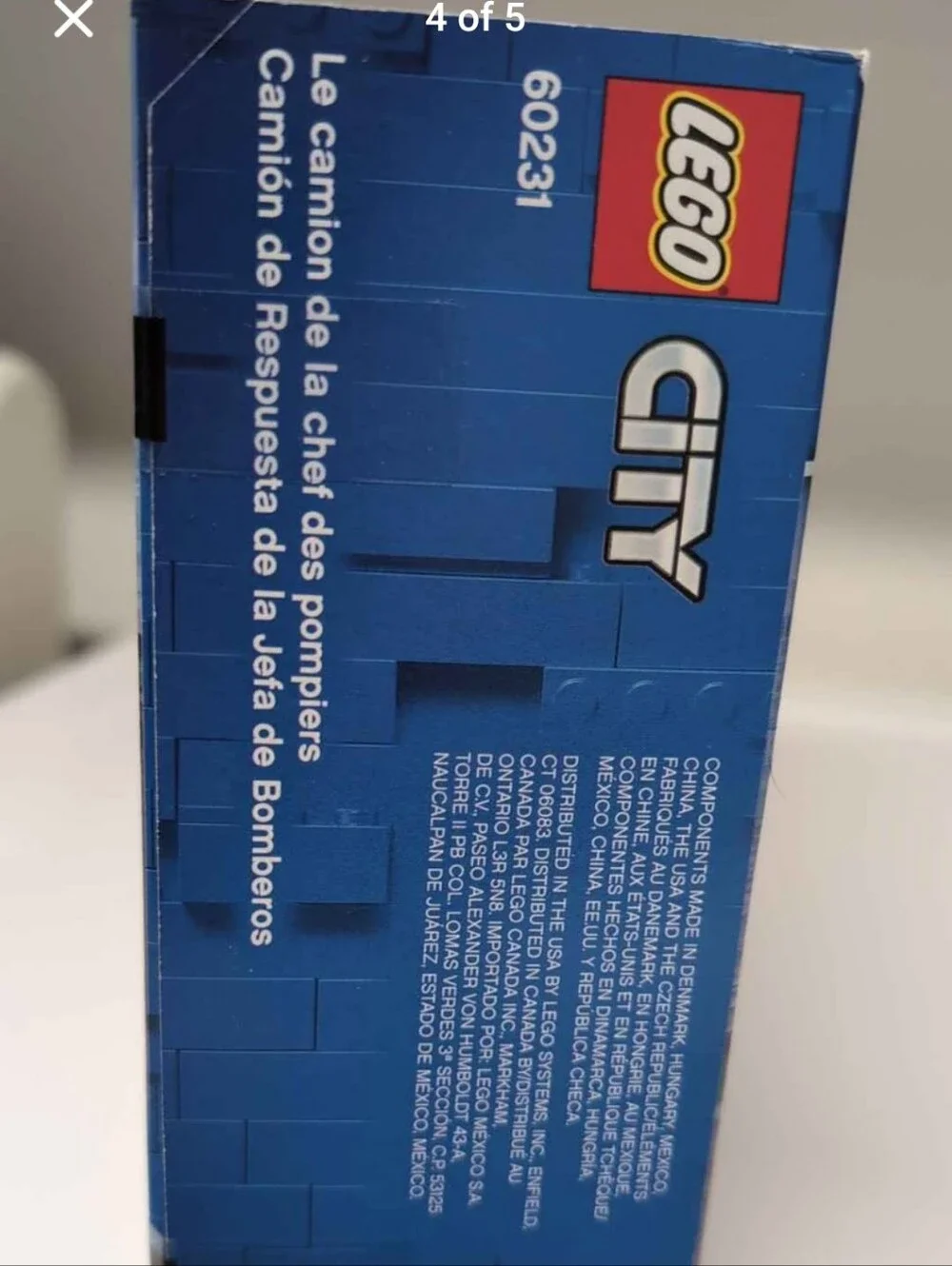 Lego Fire Chief Response Truck #60231 NIB